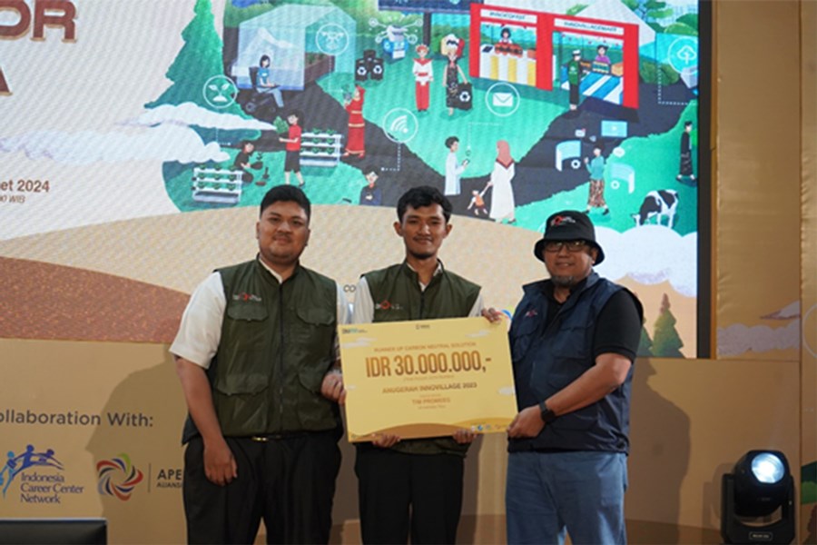 Anugerah Innovillage, Tim Promeeg Unri Raih Runner Up Carbon Natural Solution 
