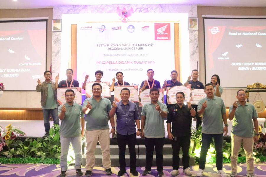 Bidang SMK Disdik Riau dan Regional Main Dealer Honda Riau Gelar Festival Vokasi Satu Hati