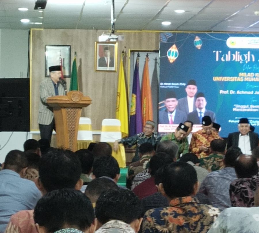Diawali dengan Tabligh Akbar, Rektor Saidul Amin Launching Rangkaian Milad ke 16 UMRI