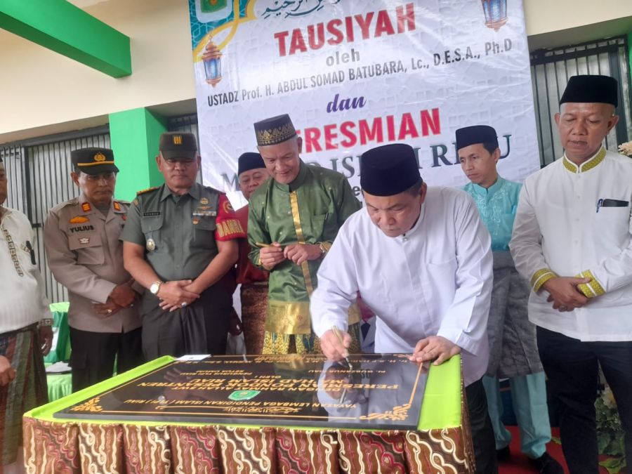 Dihadiri UAS, Pj Gubri Resmikan Ma'had Islam Riau