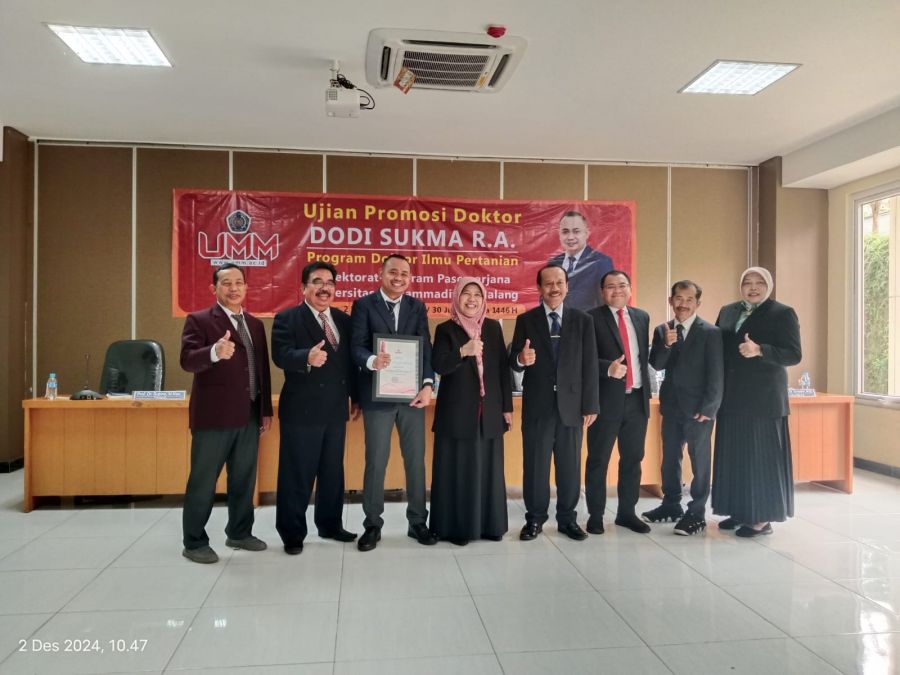 Dodi Sukma RA, Dosen Fakultas Kehutanan dan Sains Unilak, Raih Gelar Doktor