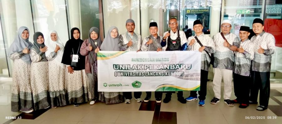 Dosen dan Tendik Unilak Berangkat Umrah, Ini Pesan Rektor Junaidi
