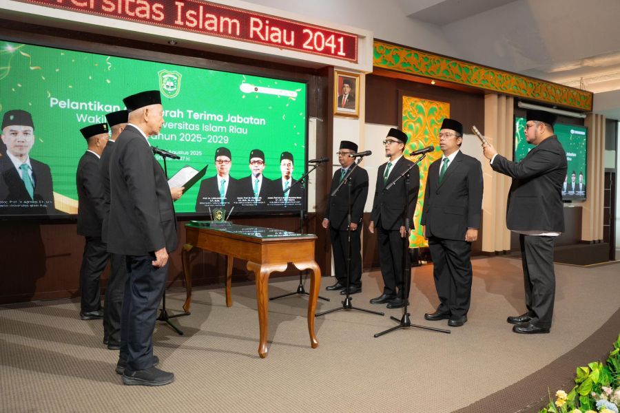 Lantik Tiga Wakil Rektor, Assoc Prof Admiral Ingatkan Saling Sinergi dan Berinovasi