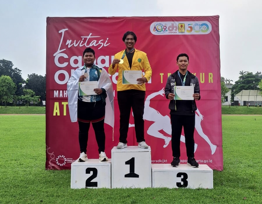 Mahasiswa Unilak Raih Juara Satu Lomba Lempar Martel Tingkat Nasional