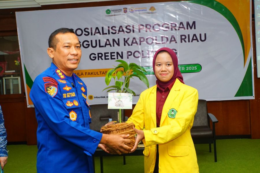 Melalui Green Policing, Ditpolairud Polda Riau Ajak Mahasiswa Unilak Peduli Lingkungan