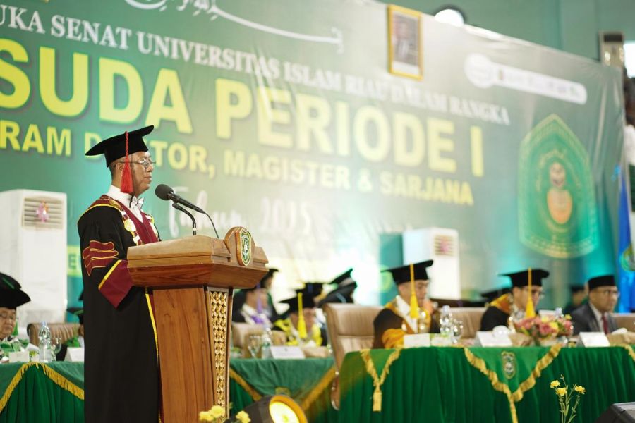 Periode 1 Tahun 2025, Universitas Islam Riau Kukuhkan 1118 Wisudawan