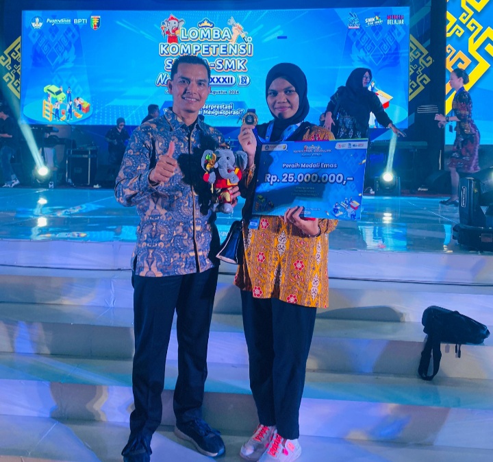 Rahma Yati Siswa SMKN 1 Tambusai Raih Medali Emas