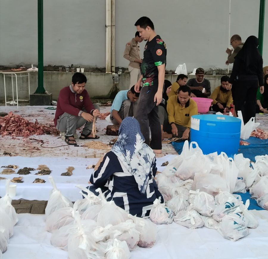 Umri Potong 12 Ekor Hewan Kurban, 750 Kupon Disebar