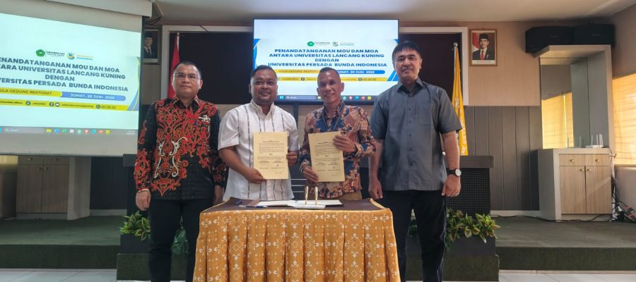 Universitas Lancang Kuning dan Universitas Persada Bunda Indonesia Tandatangani Kerjasama